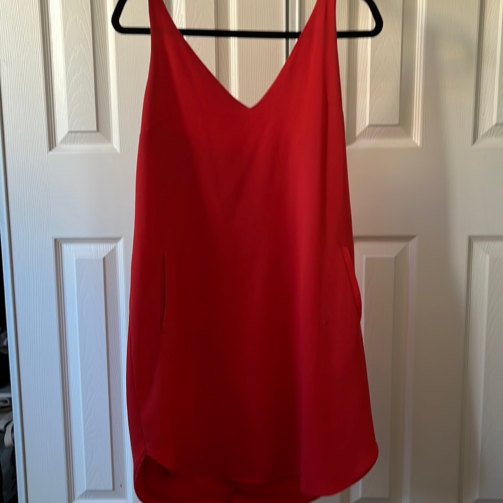 Wayf coral dress